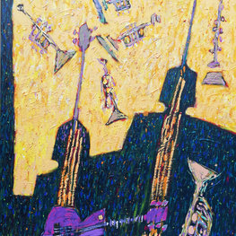 Fioletowa gitara