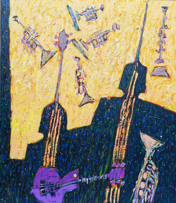 Fioletowa gitara
