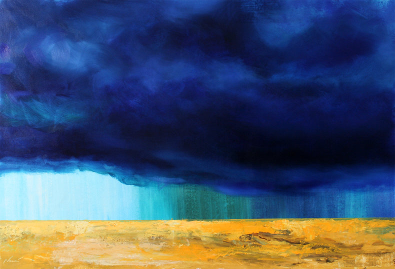 Blue rain