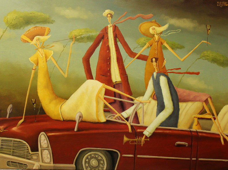 Czerwony cadillac