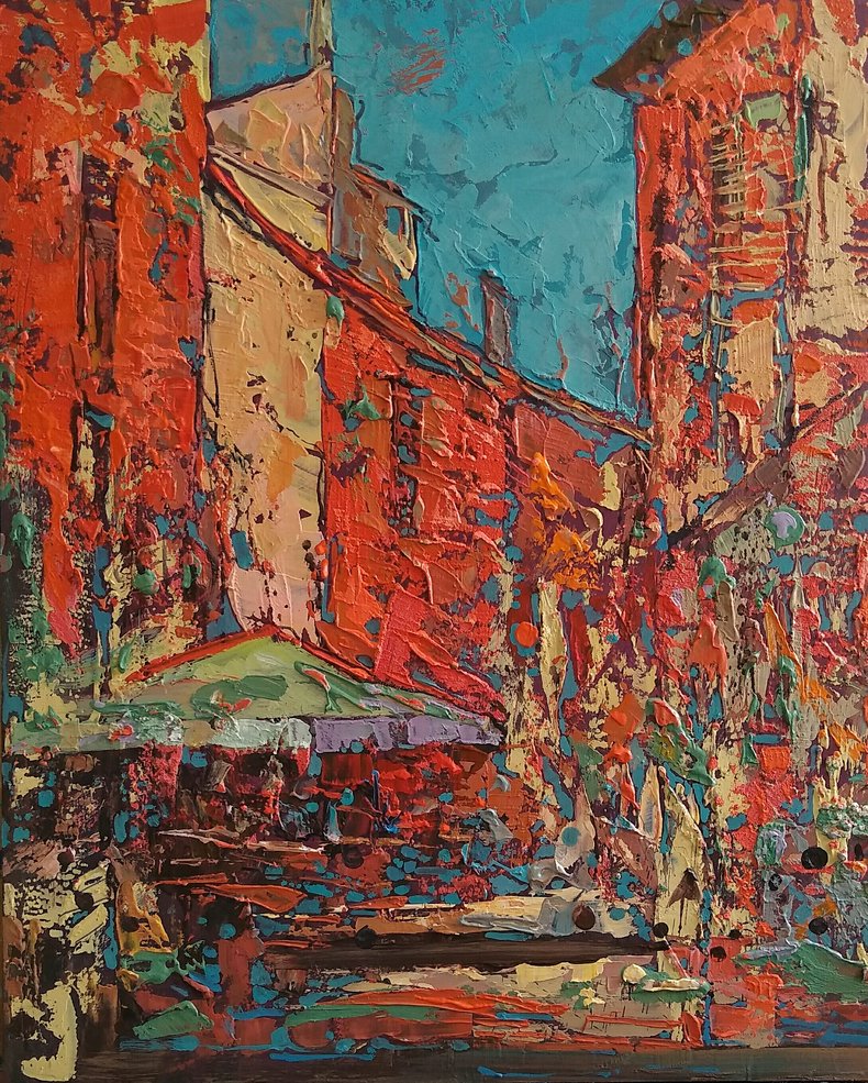 Green umbrella