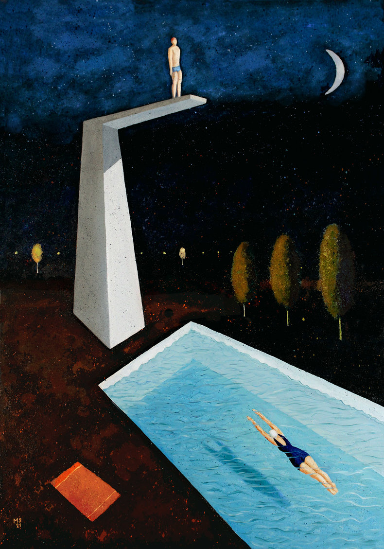 Night at the pool