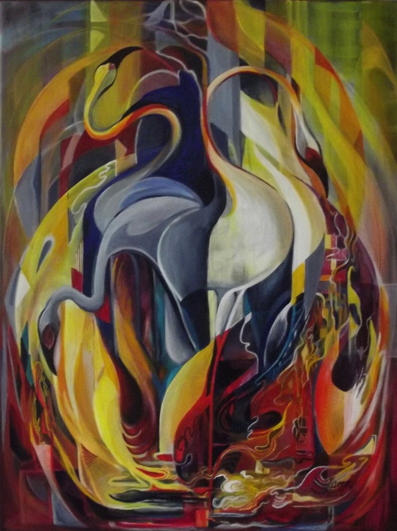 Taniec flamingów