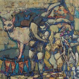 Circus wrestlers