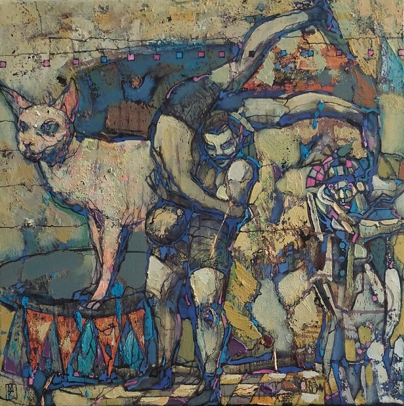 Circus wrestlers