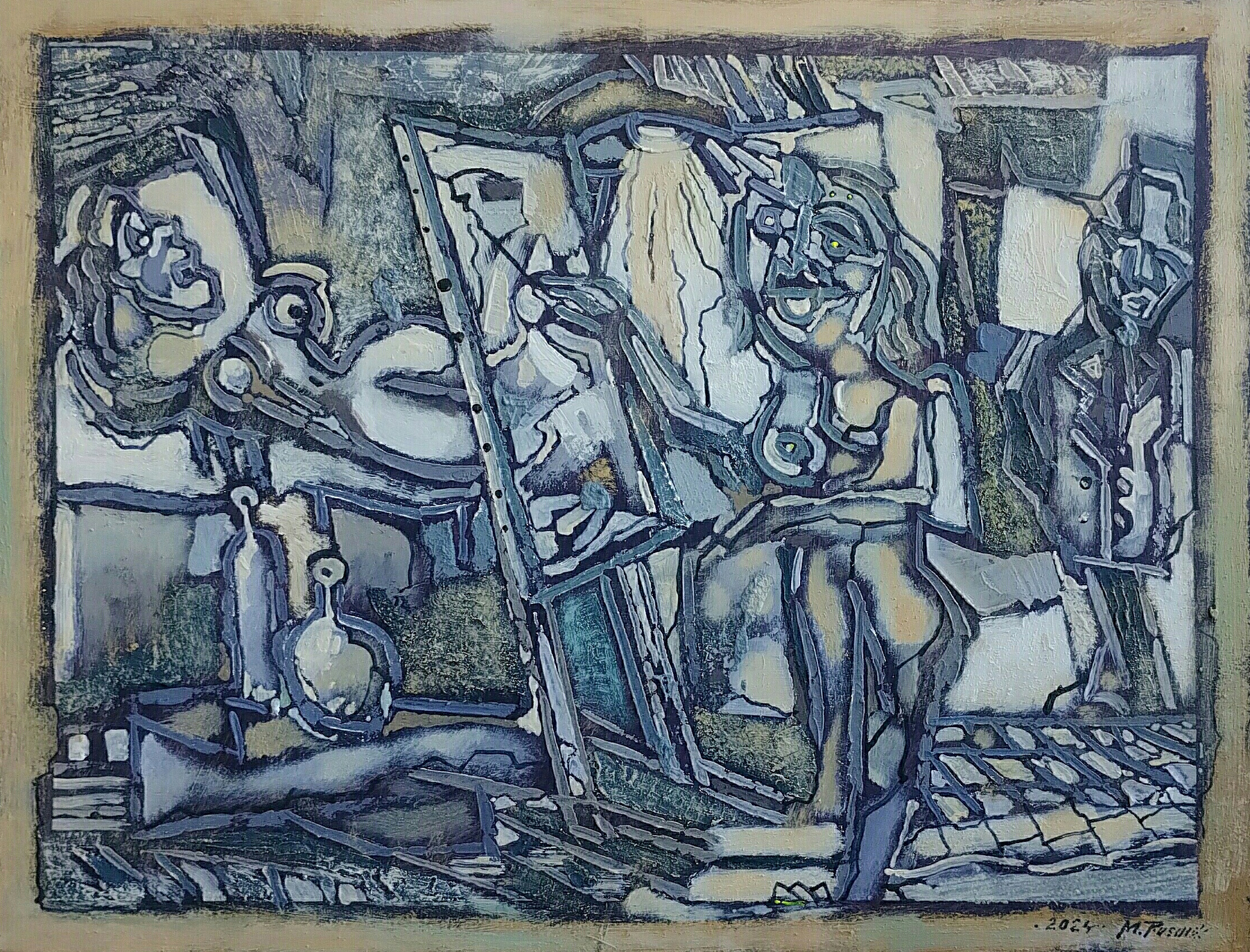 Za sztalugą