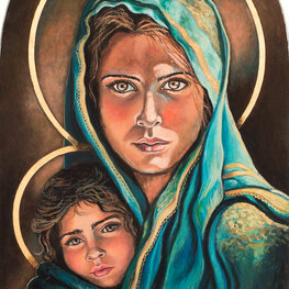 Madonna w turkusowej chuście