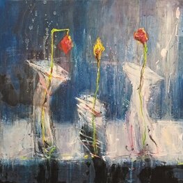 Tulipany w wazonach