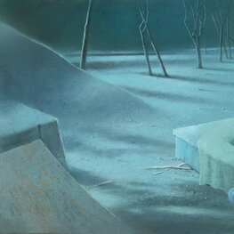Landscape in blue