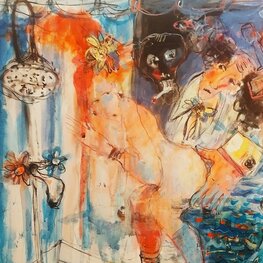 Starcy i Zuzanna w kąpieli