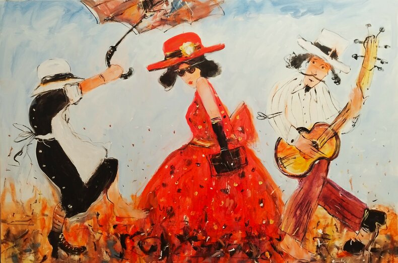 Czerwona sukienka i...