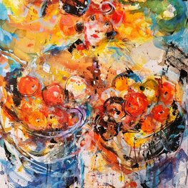 Panna z pomarańczami