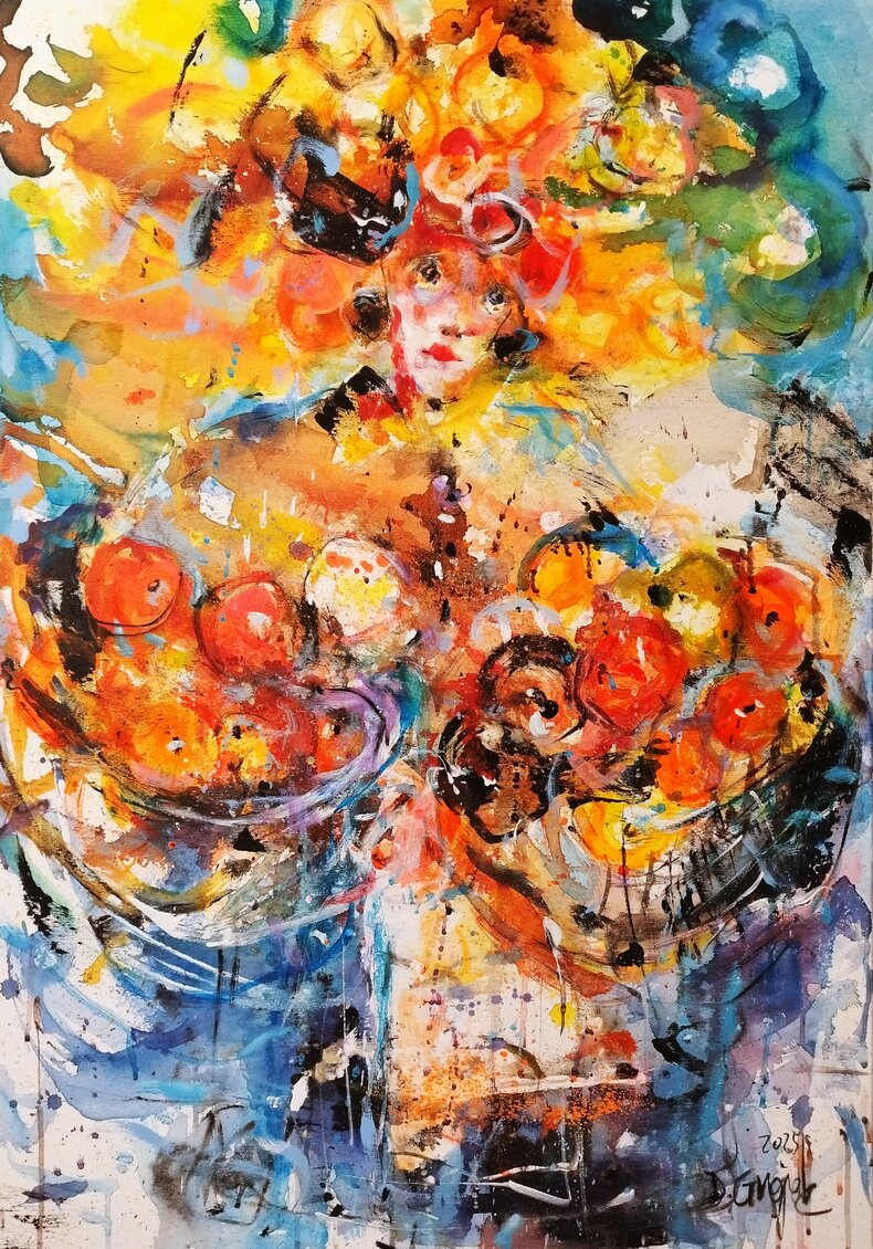 Panna z pomarańczami