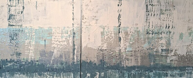 Gdybym była wodą, dokąd bym płynęła? Zima. Dyptyk.