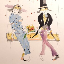 Zakochani i huśtaweczka