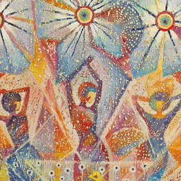 Kobiety wśród kwiatów i drzew